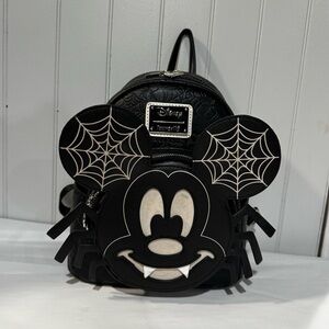 Loungefly x Disney Spider Mickey Glow-In-The-Dark Mini Backpack Halloween